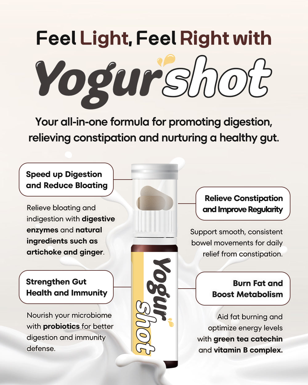 Korea's Famous 3-in-1 Pre+Post+Probiotic Tablets Shot (1 Box)